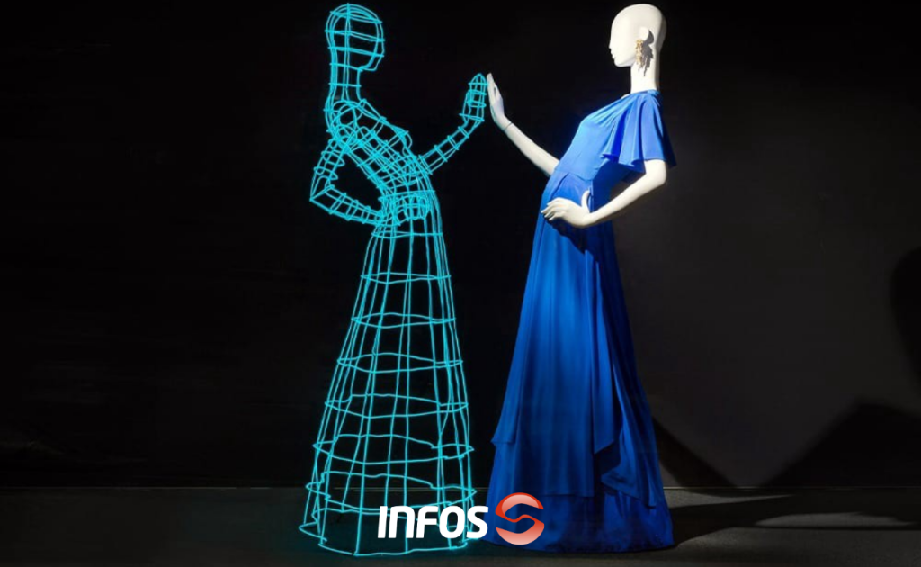 Diagrama ilustrativo da plataforma Connect@Fashion com integração entre fornecedores, fabricantes e marcas de moda.