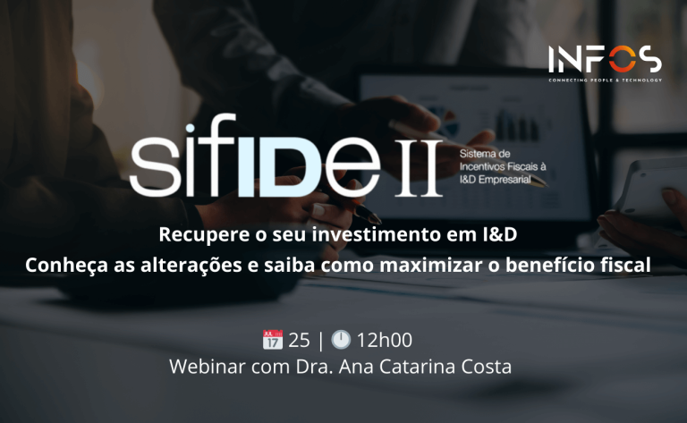 Webinar SIFIDE II 25 com Dra. Ana Catarina Costa sobre benefícios fiscais à I&D